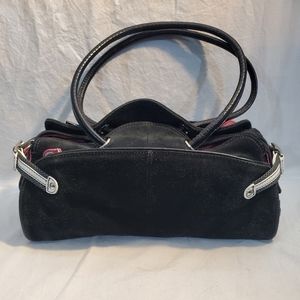 Cole Haan black suede handbag